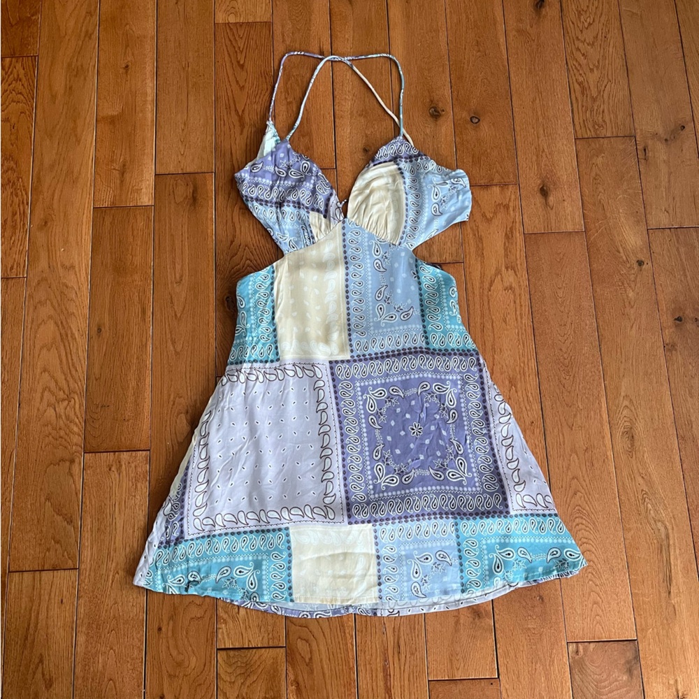 Isalis Austin Bandana Mini Dress - Size Small